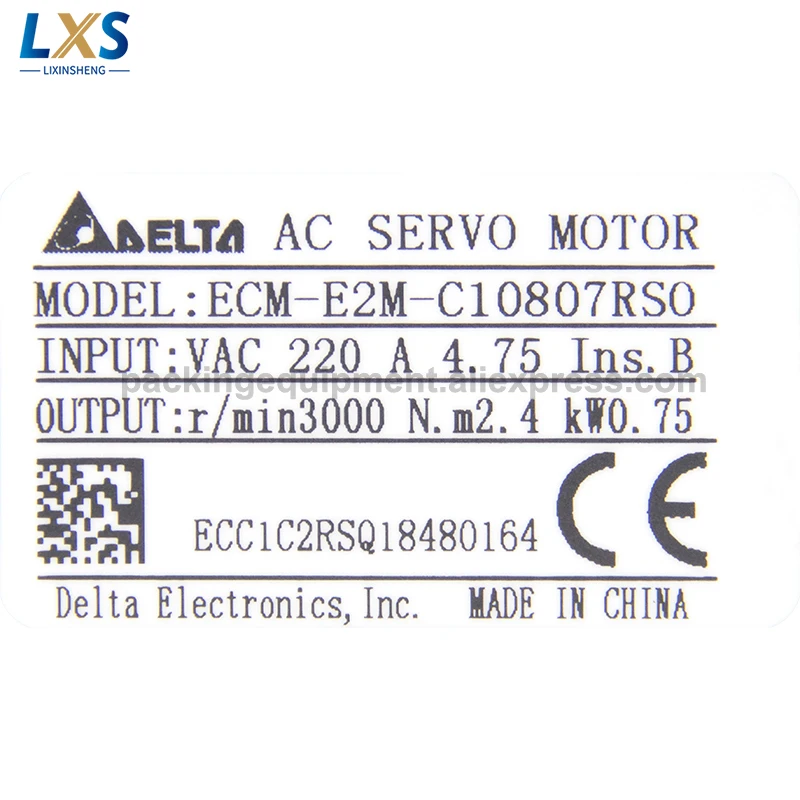 750W 220V Delta Servo Motor ECM-E2M-C10807RSO Servo Driver ASD-B2-0721-B