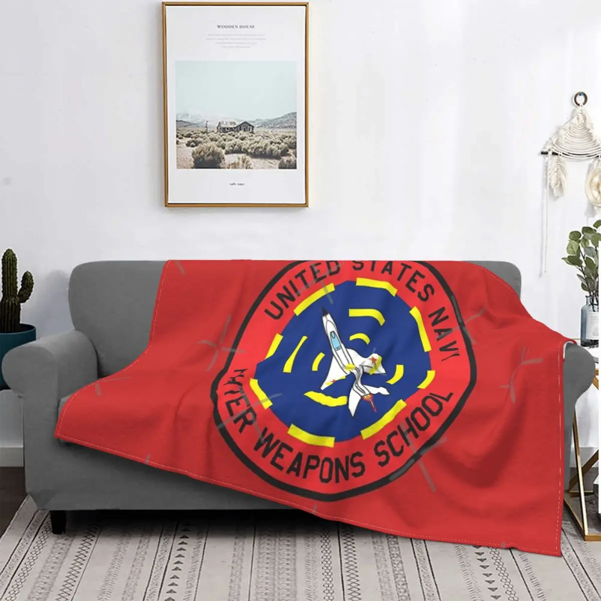 

Manta a cuadros con capucha para sofá, para cama y picknics cobertor, estilo de limpieza escolar, Top Gun, Us Navy