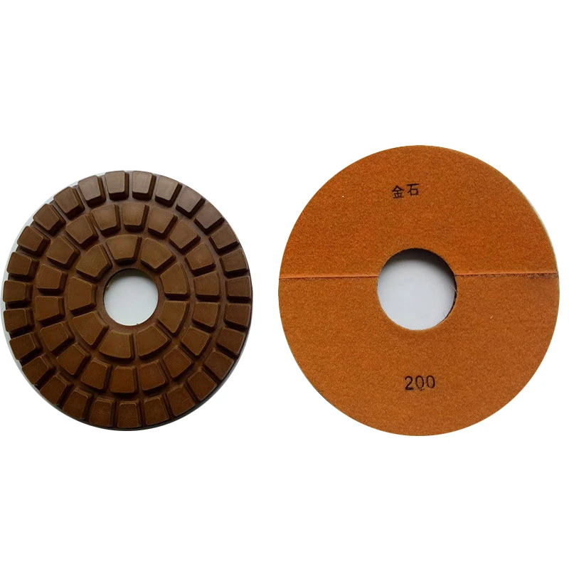 1Set/7Grit 8inch 200MM Diamond Wet Polishing Pad for Granite High Quality Floor Polishing Pads With Hook-loop backer