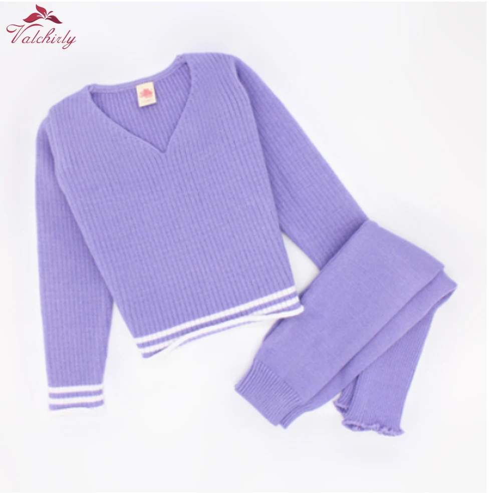 Autumn Ballet Wrap Cardigan Dance Clothes Kids Long Sleeve Knitted Sweater Girls Warm Up Ballerina Dancewear