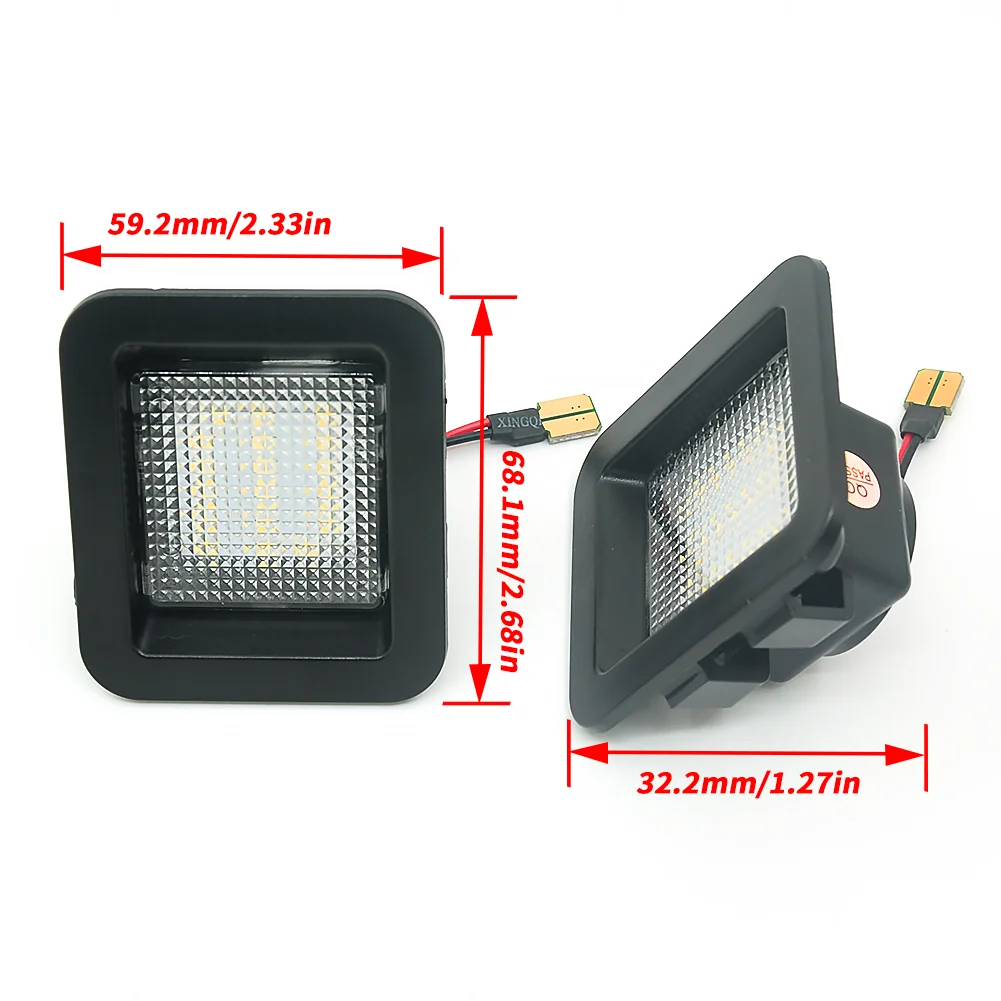 WF CAN-bus error free 6000K xenon white Full 3W LED For 2015-up Ford F150 & Ford 2017-up Raptor License Plate Lamps 12V