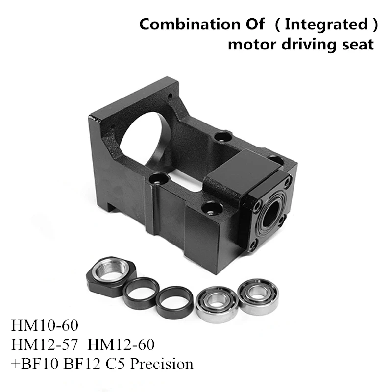 

Ballscrew Stepper Servo Drive Motor Seat Housing Bracket Nema 23 24 connect combine SFU1605 1610 2005 2010 end Shaft Mount cnc