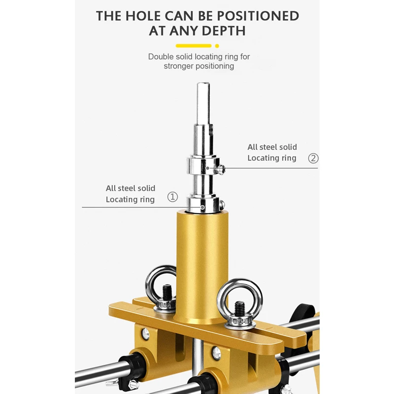 Wooden Door Lock Hole Opener Slotting Machine Doorlock Mortising Template Jig Woodworking Installation Door Lock Hole Tools