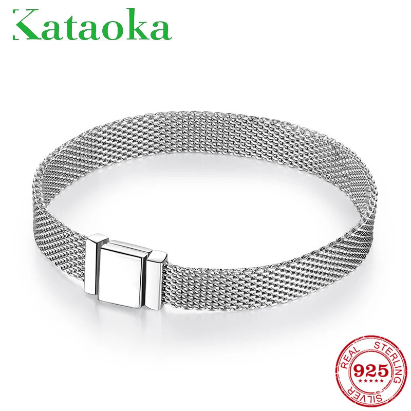 TOP Quality 925 Sterling Silver Clip Bead Bracelets for Women Fit Original Reflexions Bracelet charms femme Jewelry Fashion 2019