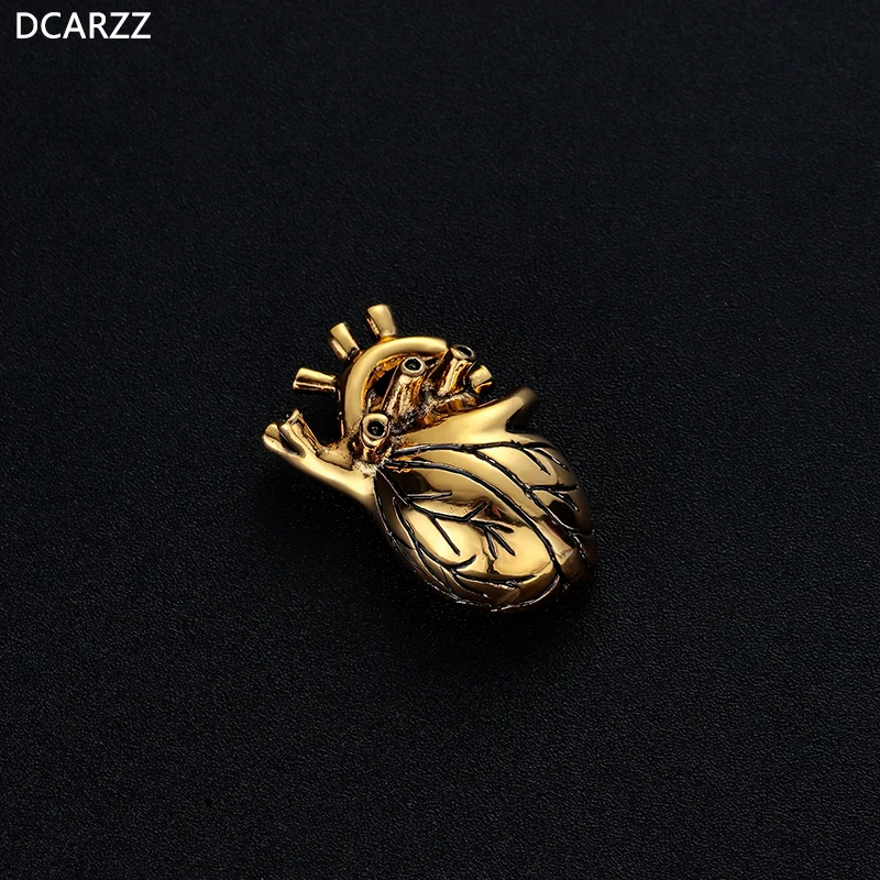 DCARZZ Heart Lapel Pins Metal Brooch Gift for Doctor Nurse Medical Hijab Pin Badge Women Accessories