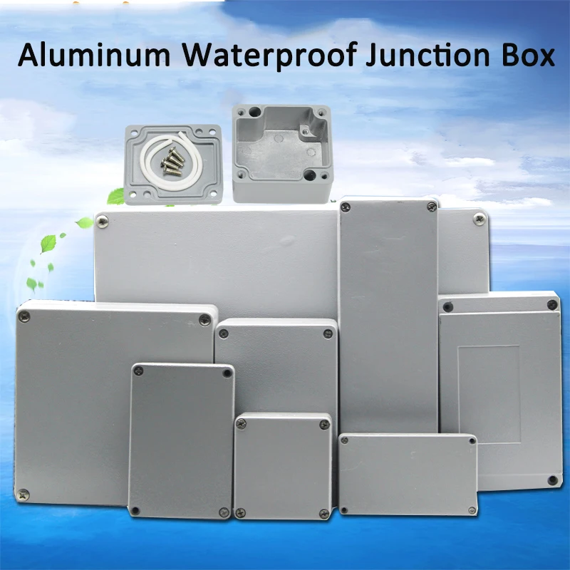 IP66 waterproof aluminium electrical assembly project junction box metal enclosure case hermetic distribution terminal housing