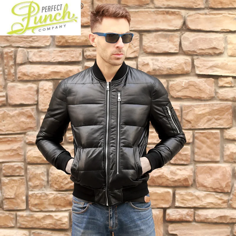 

Clothing Men Autumn Coat Winter 6XL Men's Genuine Sheepskin Leather coats Down Jacket Baseball Clothes Ropa LXR384