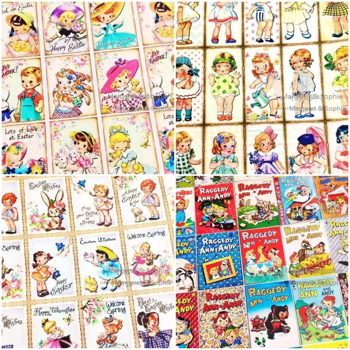 HOT Cartoon Girls Print Cotton Fabric By The Meter,DIY Quilting Needlework Patchwork Poplin Material,Sew Clothes Dress Fabrics