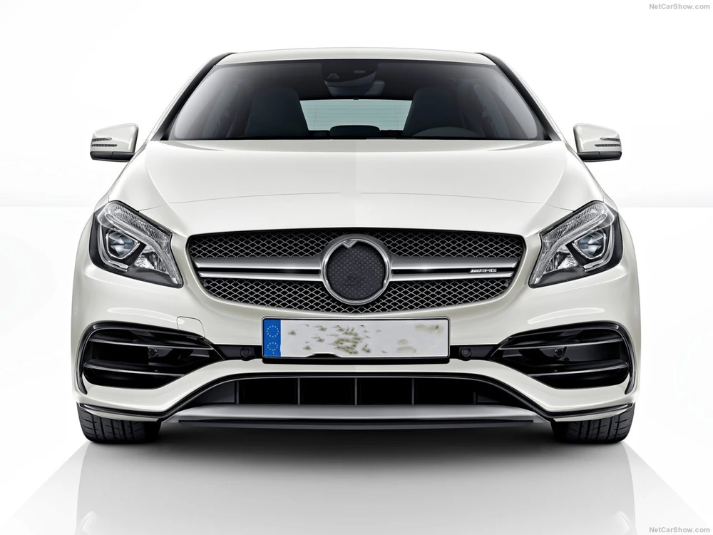 Front Grill Grille For Mercedes-Benz A Class W176 2016-2018 A180 A200 A250 A45 AMG Style Silver/Black Car Upper Bumper Hood Mesh