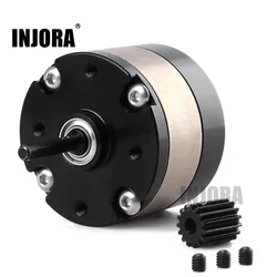 INJORA Metal 1:3 Ratio Reducer Planetary Gearbox Transmission Box for 1/10 RC Crawler Car Axial SCX10 RC Car 540 550 Motor Parts