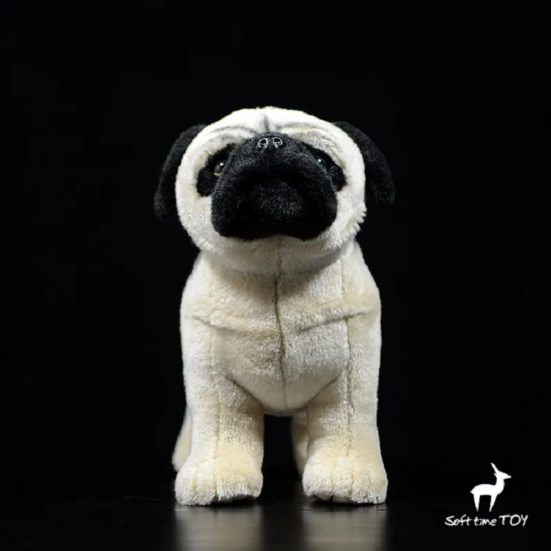 simulation animal 27x25cm pug Doll standing dog plush toy soft doll baby toy birthday gift h2459