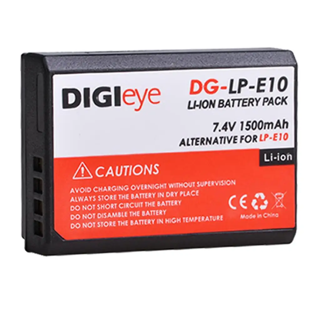 

1500mAh LP-E10 LPE10 LP E10 Battery for Canon EOS Rebel T3 T5 T6 T7 EOS 1100D 1200D 1300D Kiss X50 X70 Cameras