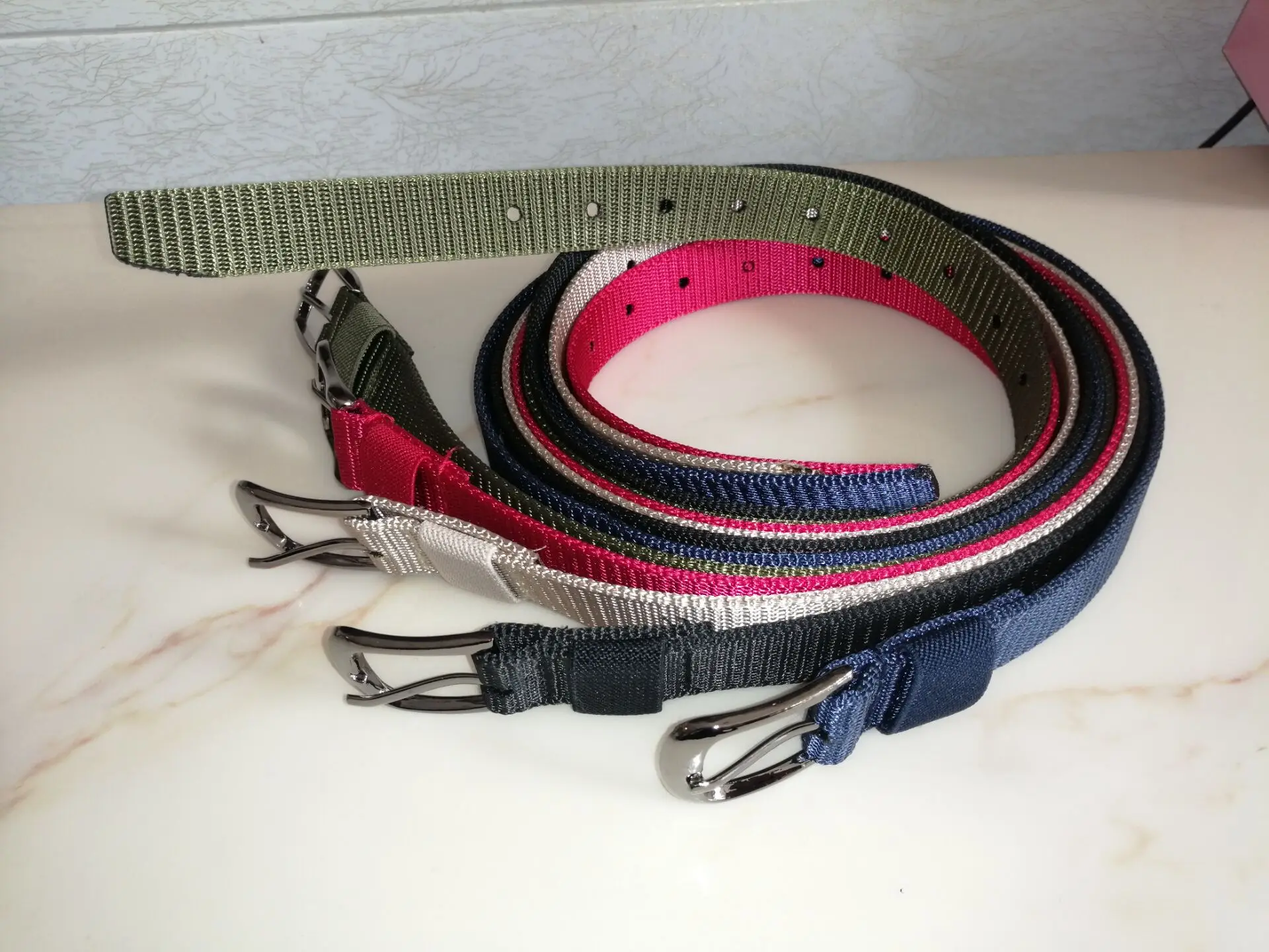 Nylon Belt Atmospheric Eyeliner Pin Buckle Belt Youth Leisure and Solid All Kinds of Tactical Belt Customization for Men Women