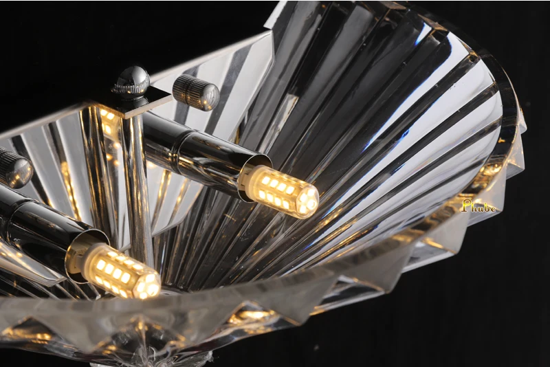 Phube Moderne Luxus-Wandleuchte aus Prismenglas mit Wassertropfen-Kristall-Wandlampe für Schlafzimmer, Wohnzimmer, Flur, Spiegel und Eingangsbereich – Detail 10