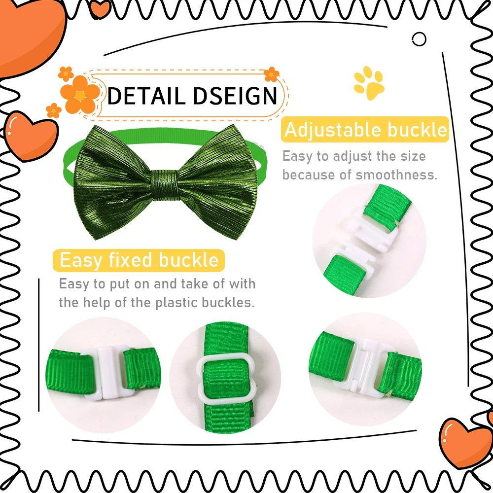 50pcs Dog Bows Boy Dog Bowtie Fashion Dog Accessories Pet Supplies Pet Dog Bow Tie Holiday Small-Large Dog Grooming Products