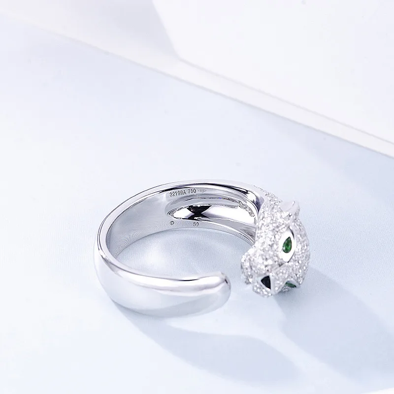 Women's 925 Sterling Silver Minimalist Zircon Animal Line Ring