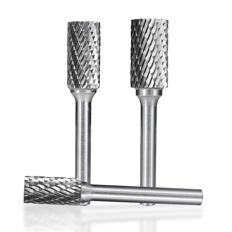 Rotary File Double-Cut A Type CNC Engraving Bit 6mm Shank For Metalworking Carving Tools Tungsten Carbide Rotary Burrs