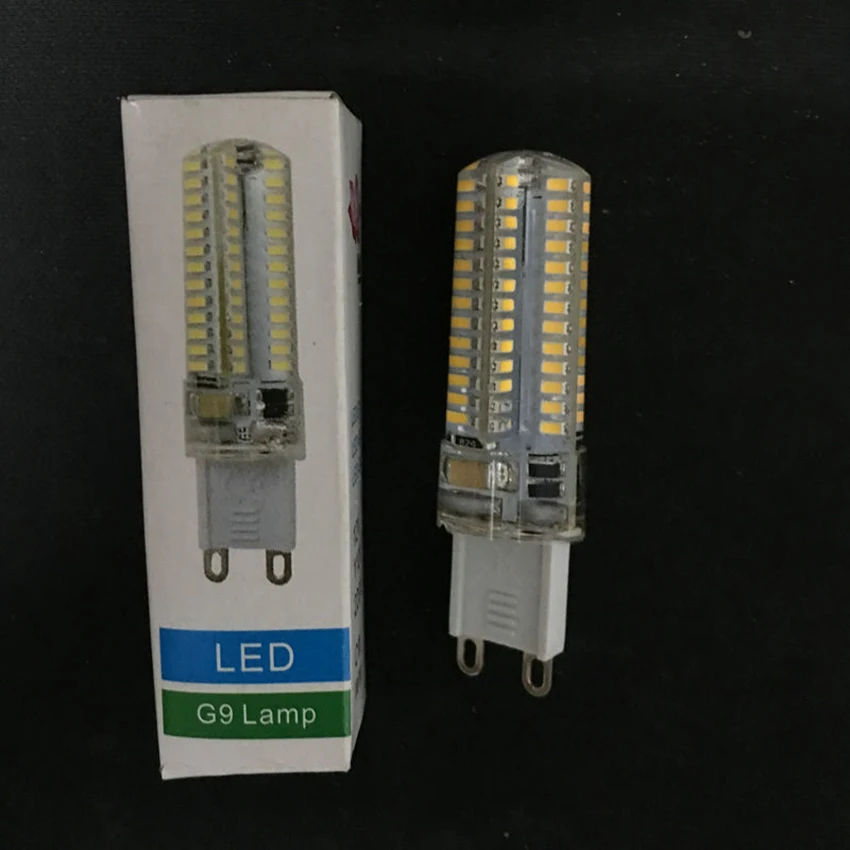 Lampadine a LED G9 220V 7W 104 Perline Lampada a LED Lampada a mais in silicone a luce calda / bianca Evidenziazione luminosa per la illuminazione domestica