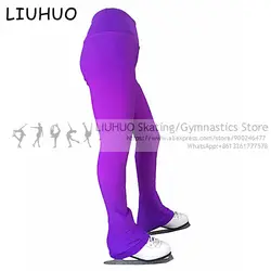 Figure Skating trousers Ice Skating Pants Kids Sports Soild Adult Child Skate Training leggings Women Skiing skating Leggings