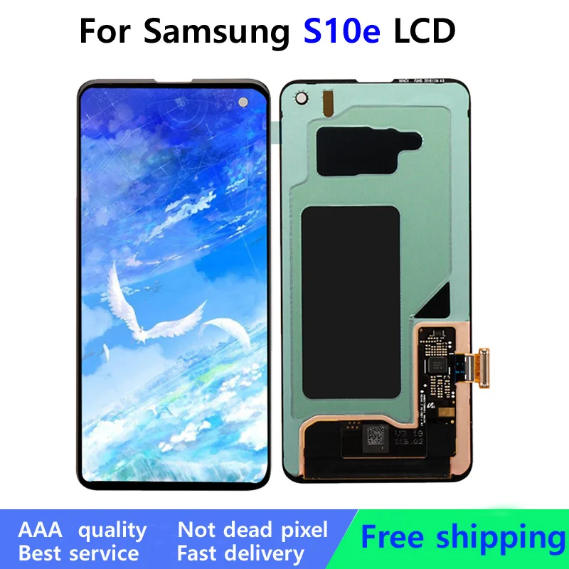 Schermo LCD testato per Samsung Galaxy S10E S10 E G973 G9730H Display LCD Touch Screen Digitizer Assembly parti di ricambio