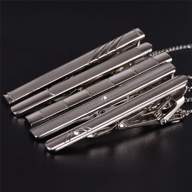 Brand New Metal Tie Clip For Men Wedding Necktie Tie Clasp Clip Gentleman Ties Bar Crystal Tie Pin For Men\'s Accessories Jewelry