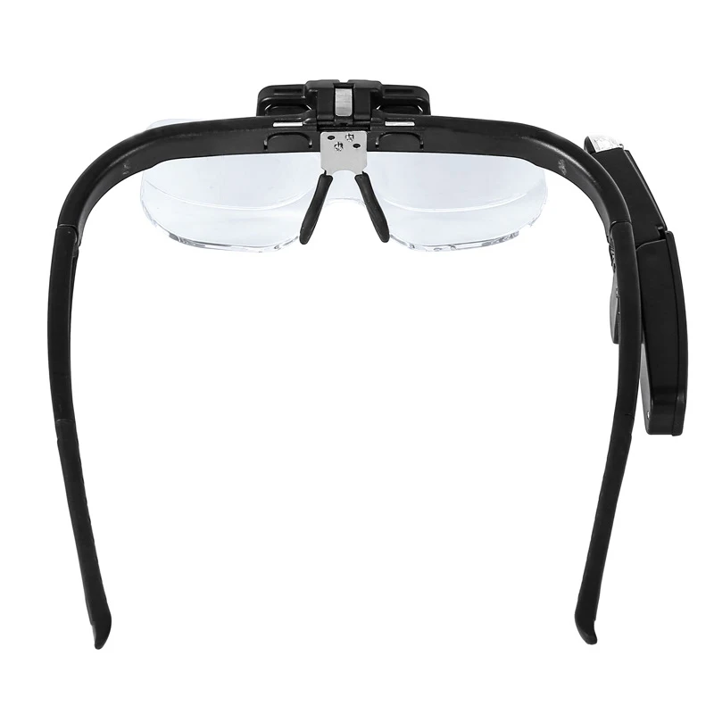 Imagem -02 - Lupa com Luz Led Carregamento Usb Headband Magnifier Múltiplos Óculos de Ampliação Reparar Óculos de Leitura