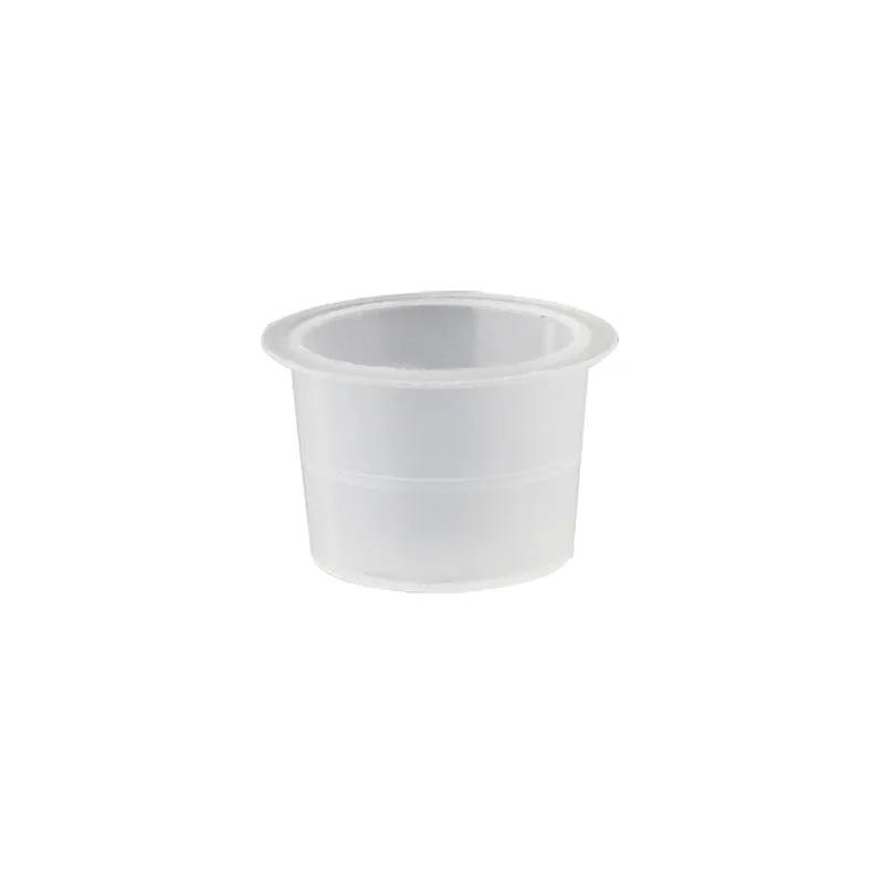 100PCS Plastic Disposable Laboratory Urine Cup Tattoo Ink Cup Permanent Makeup Pigment Transparent Container Office Accessories