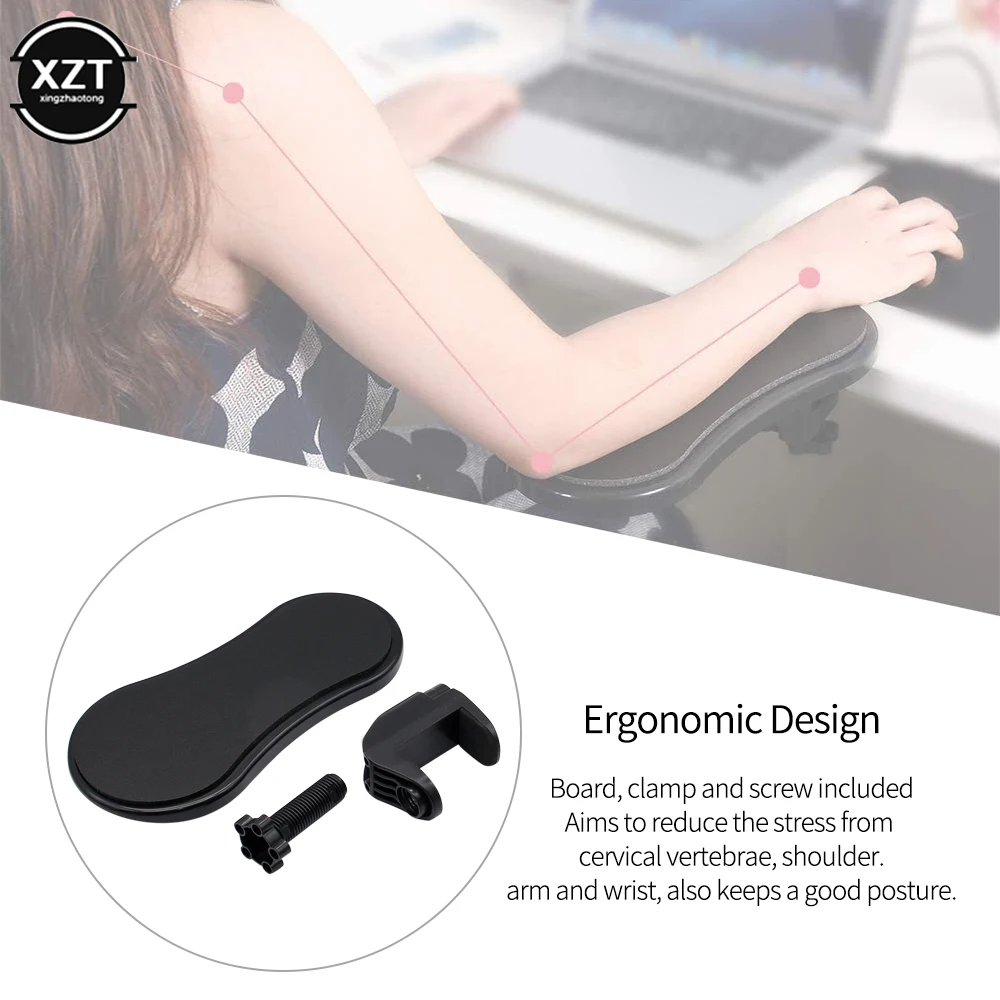 Attachable Armrest Pad Desk Computer Table Arm Support Mouse Pads Arm Wrist Rests Chair Extender Hand Shoulder Protect Mousepad