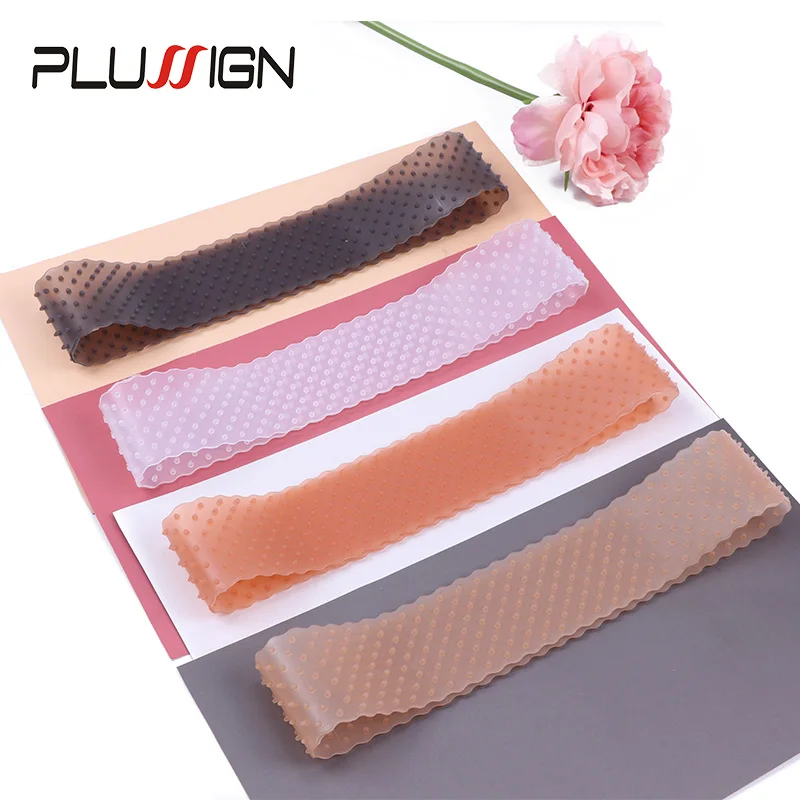Silikon-Perückenband, elastischer Perückengriff, braun, transparent, schwarz, Stirnband zur Fixierung von Perücken, beiges Haarband ohne Gel oder Kleber, rutschfest – Detail 3