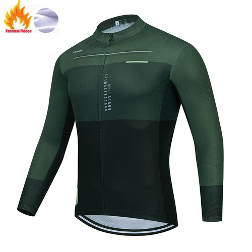 Chaquetas de invierno para hombre, Ropa de Ciclismo de invierno del equipo Raudax 2025, camisetas de Ciclismo de manga larga MTB, Kits de Ciclismo de triatlón