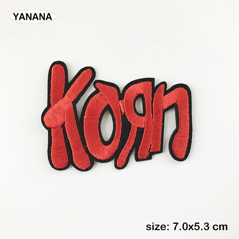 banner letter rock band Patches for Clothing DIY Stripes Written Words Sticker Clothes Stickers Apparel Garment Accessorie