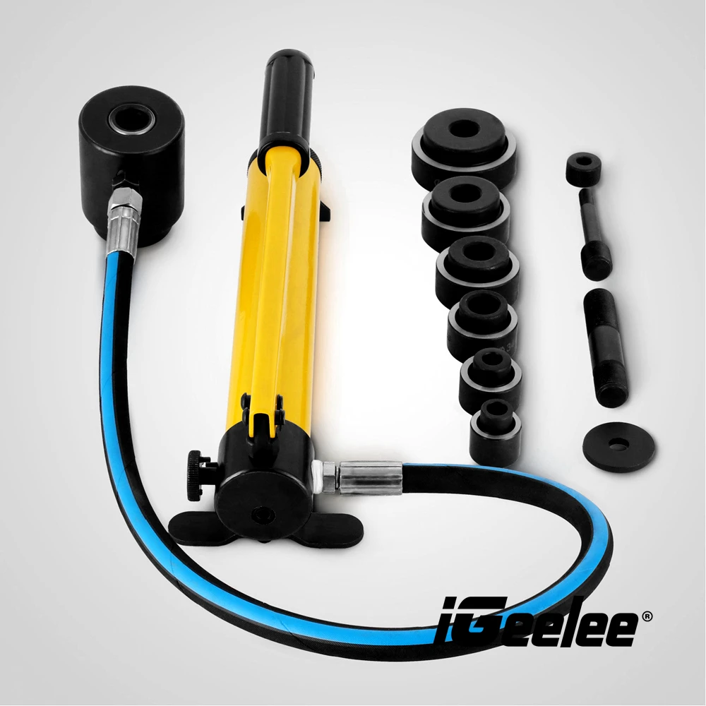 iGeelee Hydraulic Hole Digging Tool Hydraulic Hole Making Tool range 16-60mm Hydraulic Hole Punch Tool SYK-8A/8B Hole Puncher