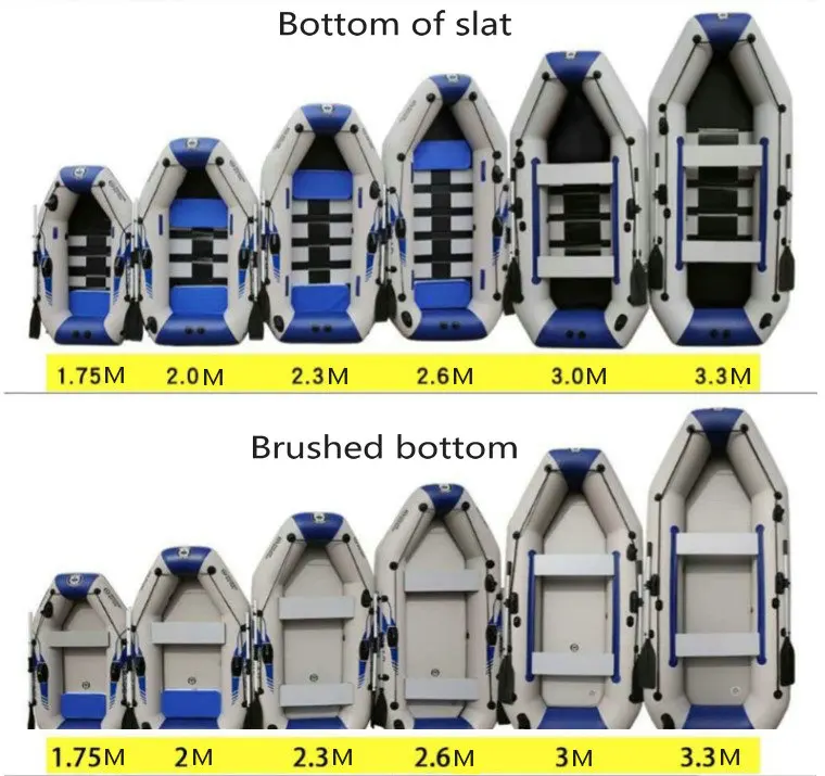 

1.75M thick rubber dinghy fishing boat inflatable outdoor rafting assault boat extreme sports kayak can be equipped with motor