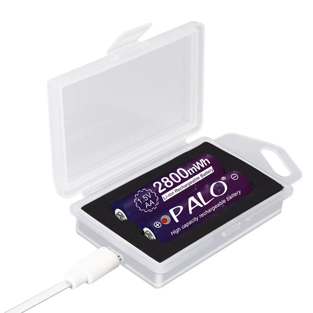 PALO usb smart charger for 1.5v aa li ion rechargeable battery