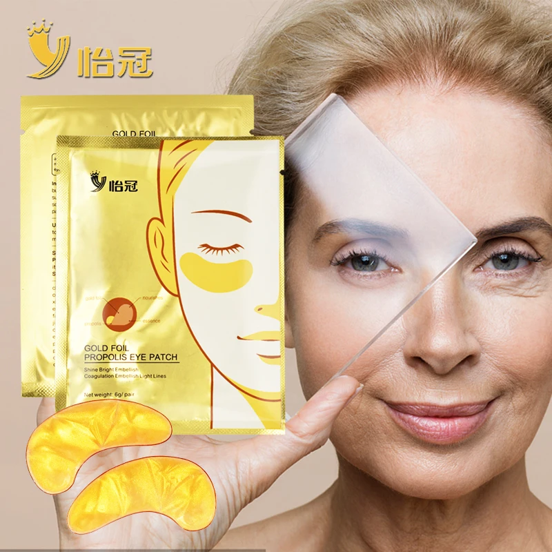 

6Pcs=3Packs 24k Gold Crystal Collagen Eye Mask Anti Aging/Dark Circles/Puffiness Moisturizing Eye Masks Colageno Gel Eye Pads