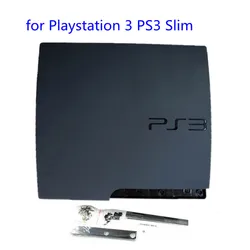 Custodia nera completa custodia Shell 120G 160G 250G di ricambio per PS3 Slim 2000 20XX 2500 Cover frontale per Console