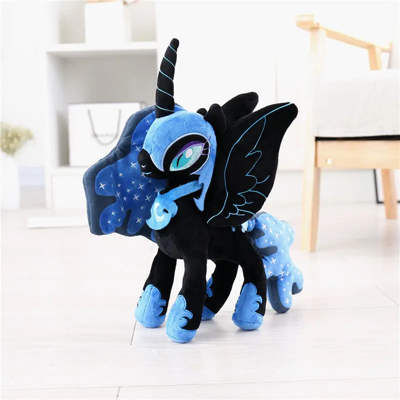 Cartoon Princess Luna Nightmare Moon Horse Plush Doll Stuffed Toys 12