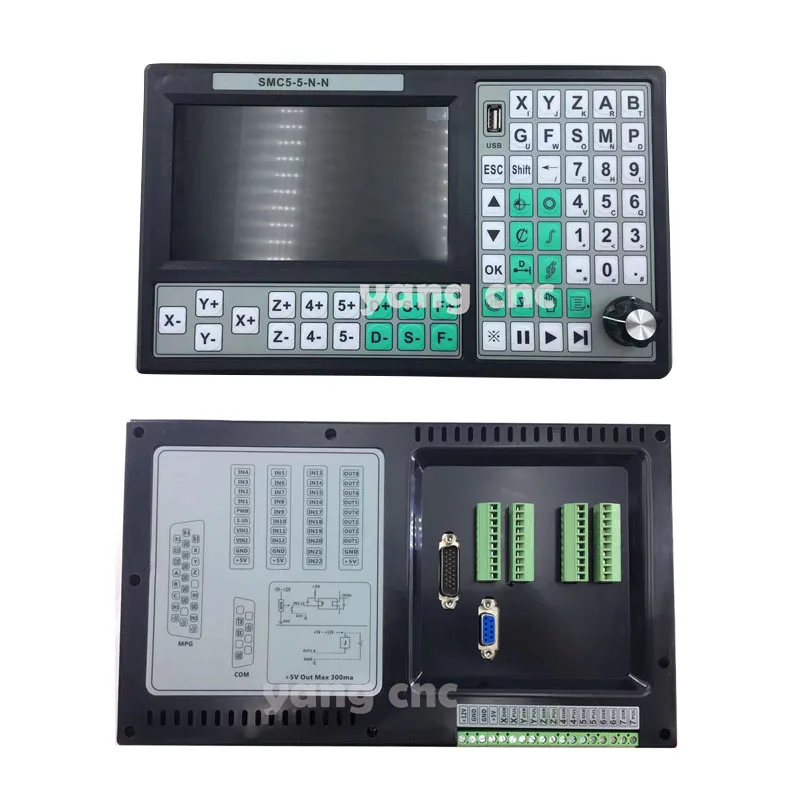 5-axis 500khz motion system kontroli mach3 USB w trybie offline sterownik cnc G kod 5-osi zatrzymanie awaryjne kierownicy 75w24vdc