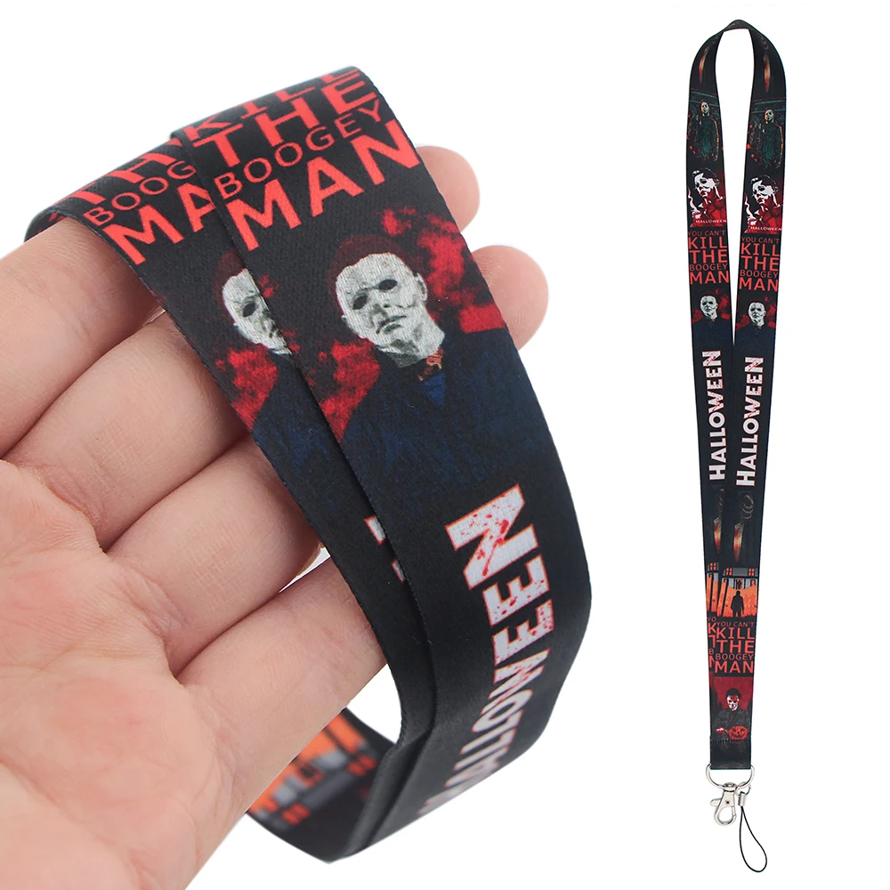 DZ1546 Horror Movies Neck Straps lanyard Car Keychain ID Card Pass Gym Mobile Phone Key Ring Badge Holder Jewelry Gifts