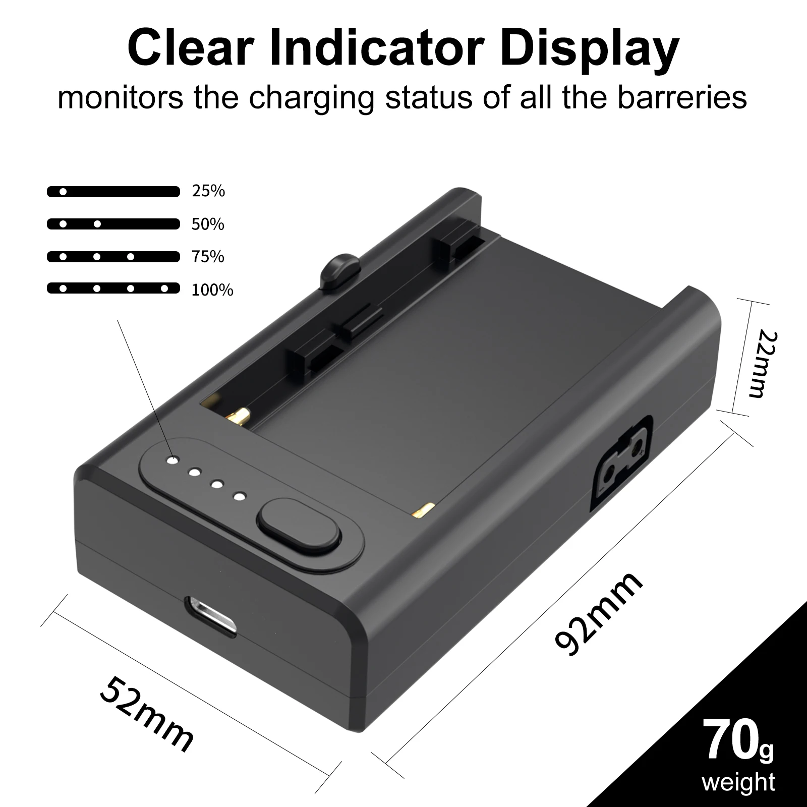 ZGCINE-cargador de carga rápida NPF NP-F PD, con orificio de tornillo 1/4, compatible con batería F550, F750, F970, adaptador de luz de fotografía para cámara