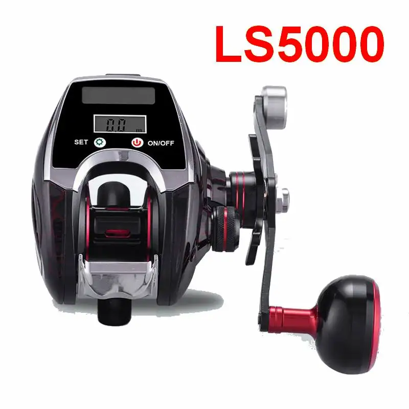 

LS5000 Solar USB Charging Digital Night Visible Seawater Corrosion Protected Fishing Reel Waterproof 0.2mm-240M 8Kgs Magnetic