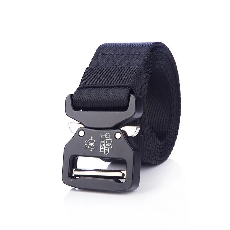 Classic Heren Tactische Riem Quick Release Zinklegering Gesp Militaire Nylon Outdoor Multifunctionele Training Taille Riem 3.8Cm