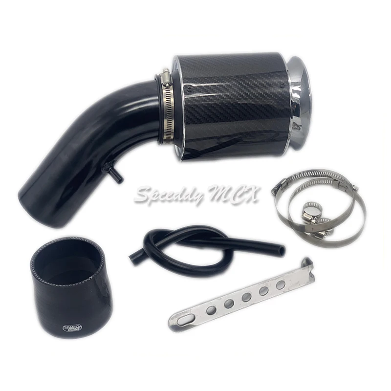 High Flow Air Filter Red Bule Silver Black Air Intake Pipe Mushroom Head Carbon Fiber Kit With Sound waves For Focus Intake