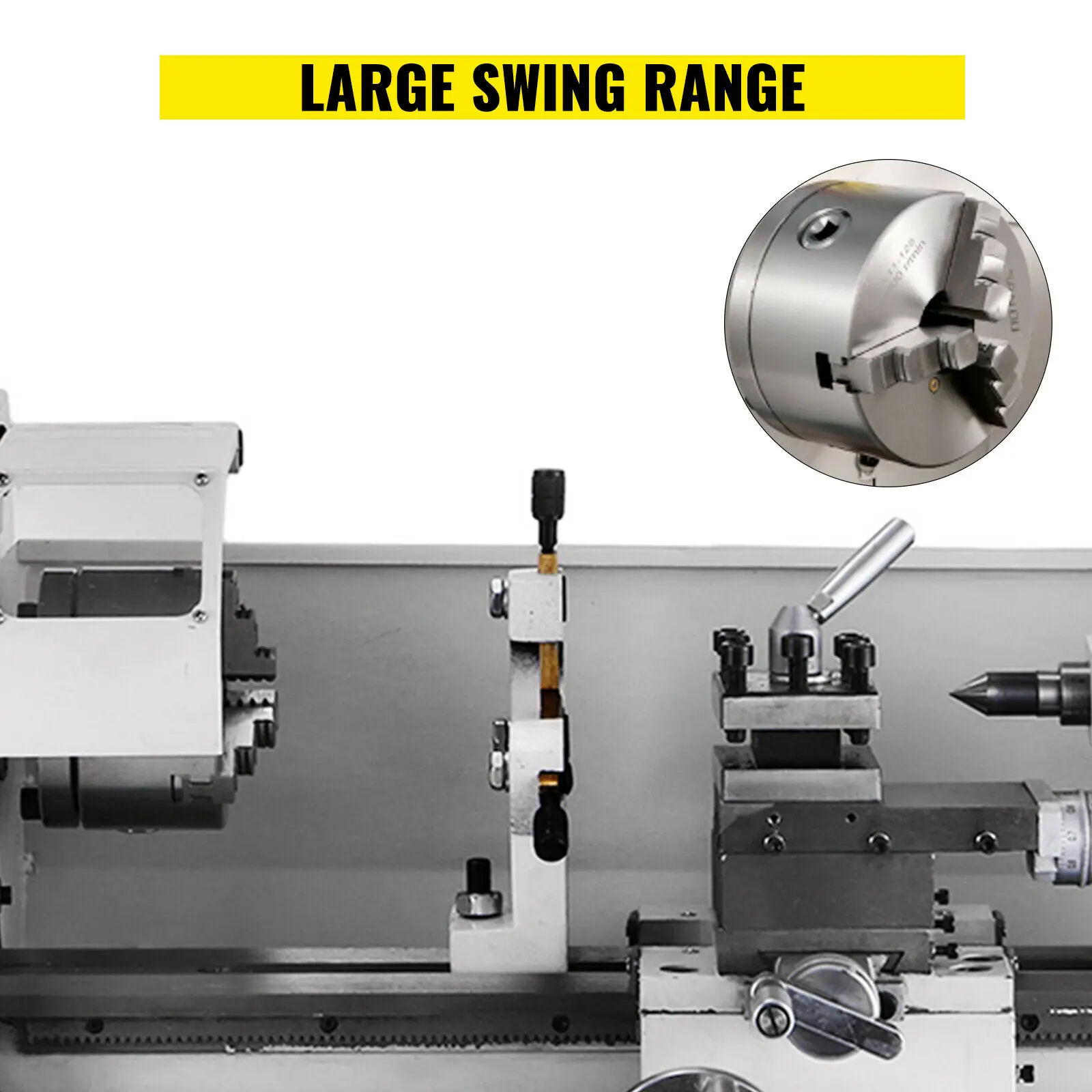 Variable-Speed Lathe MX-210V WM-210V Metal Lathe With Metal Gears And Center frame 220V