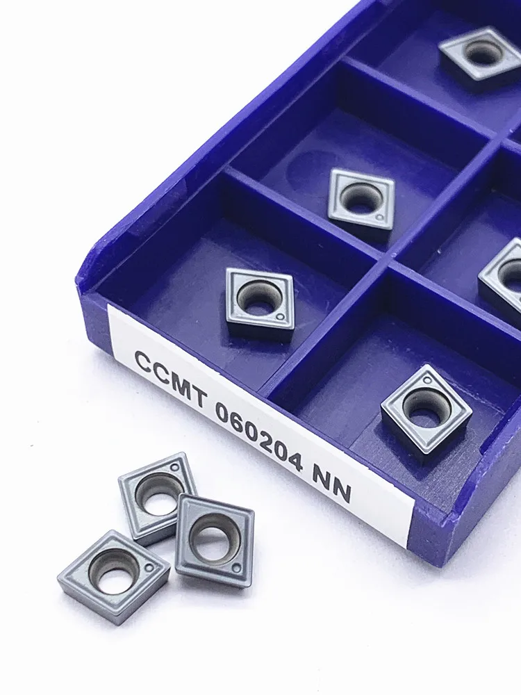 CCMT060204 NN LT10 Ban Đầu Lắp CCMT 060204 Cao Cấp Hợp Kim Cứng Hình Trụ Dụng Cụ Xoay Cho Thép Không Gỉ Và Thép Không Gỉ