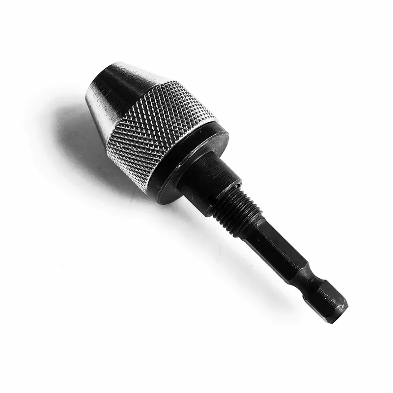 Spedizione gratuita di mandrino con gambo da 1PC 1/4 "con gamma di presa da mandrino a tre griffe da 0.3-6.5mm per la sostituzione degli utensili elettrici