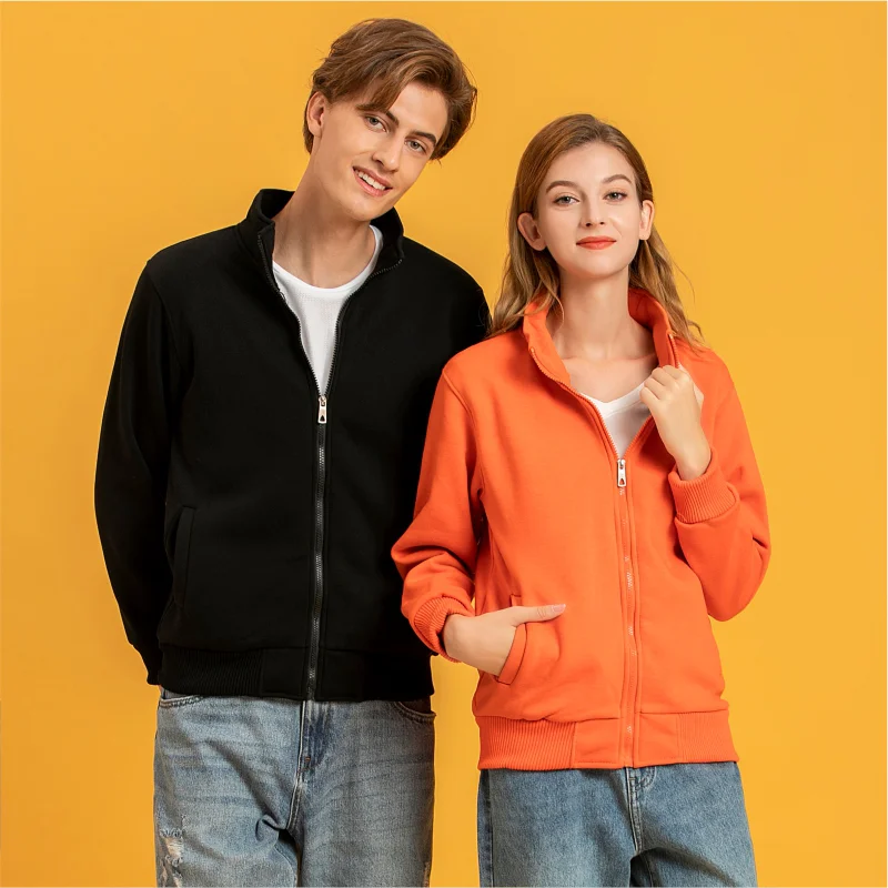 12 Pure Color Autumn And Winter Thick Jacket Custom Logo Printing Team Brand Embroidery Personal Design ONECOOL