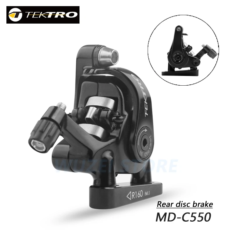 TEKTRO MD-C550 Road Bike Dual Piston cable Caliper Front/Rear TR160-52 rotor Alloy Mechanical Disc Double Brakes Bicycle parts