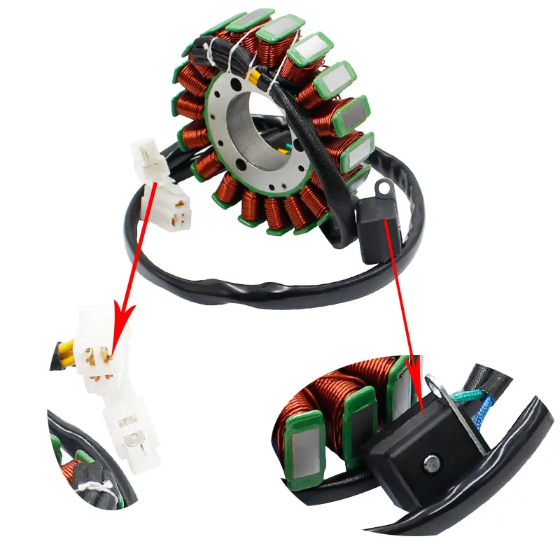 قطع غيار الدراجات النارية على الطريق Ignitor/ملف الجزء الثابت لـ HYOSUNG GT650R GT650 ST7 Carb GV650 GT650X ATV GOES 450 X TE450 TE450S