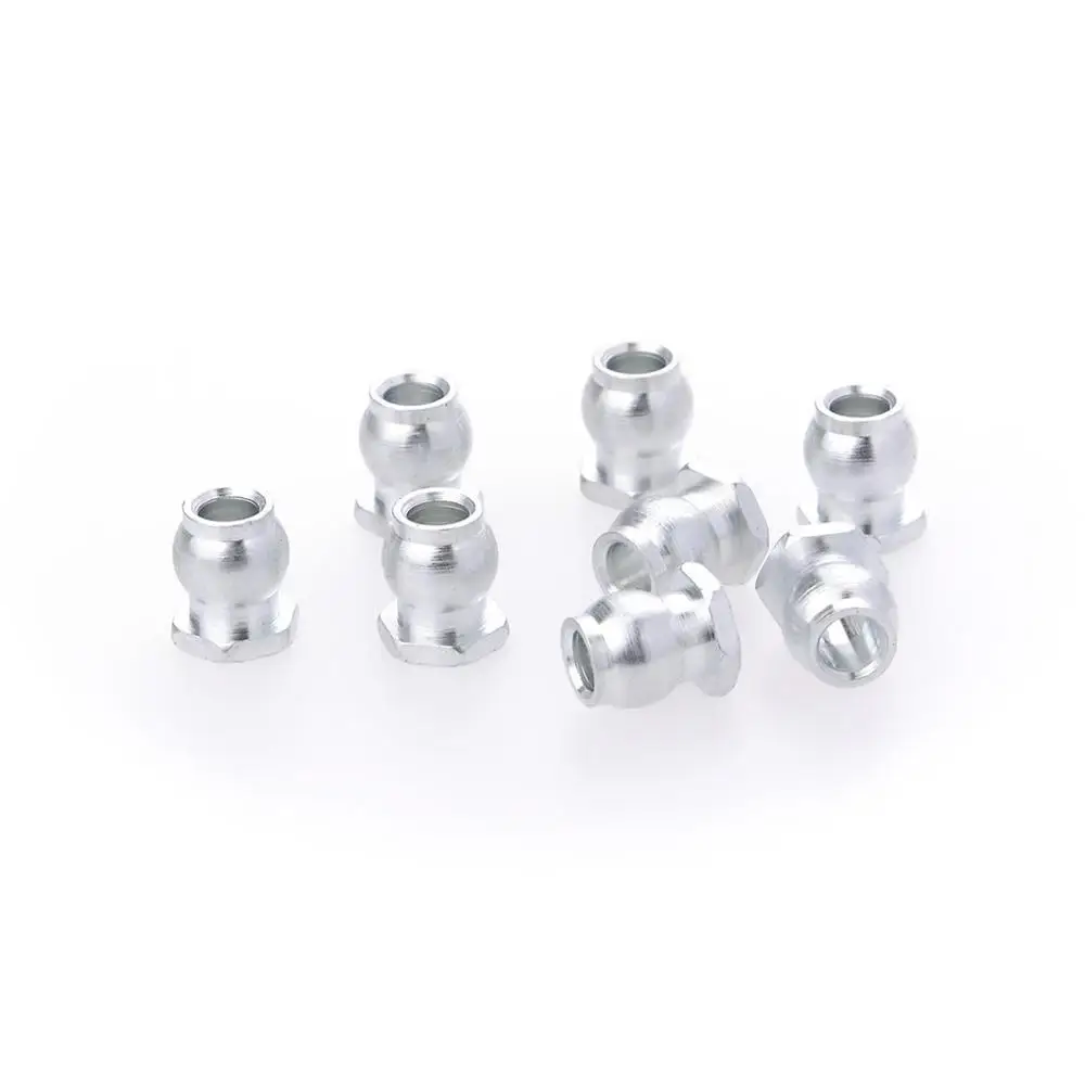 8Pcs Ball Head for Shock Absorbers Linkages for 1/10 1/8 AXIAL SCX10 II  RC Car Truck Monster Shock Absorbers Linkages